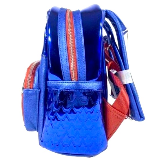 Marvel Metallic Captain America Cosplay Mini Backpack NWT main image 9